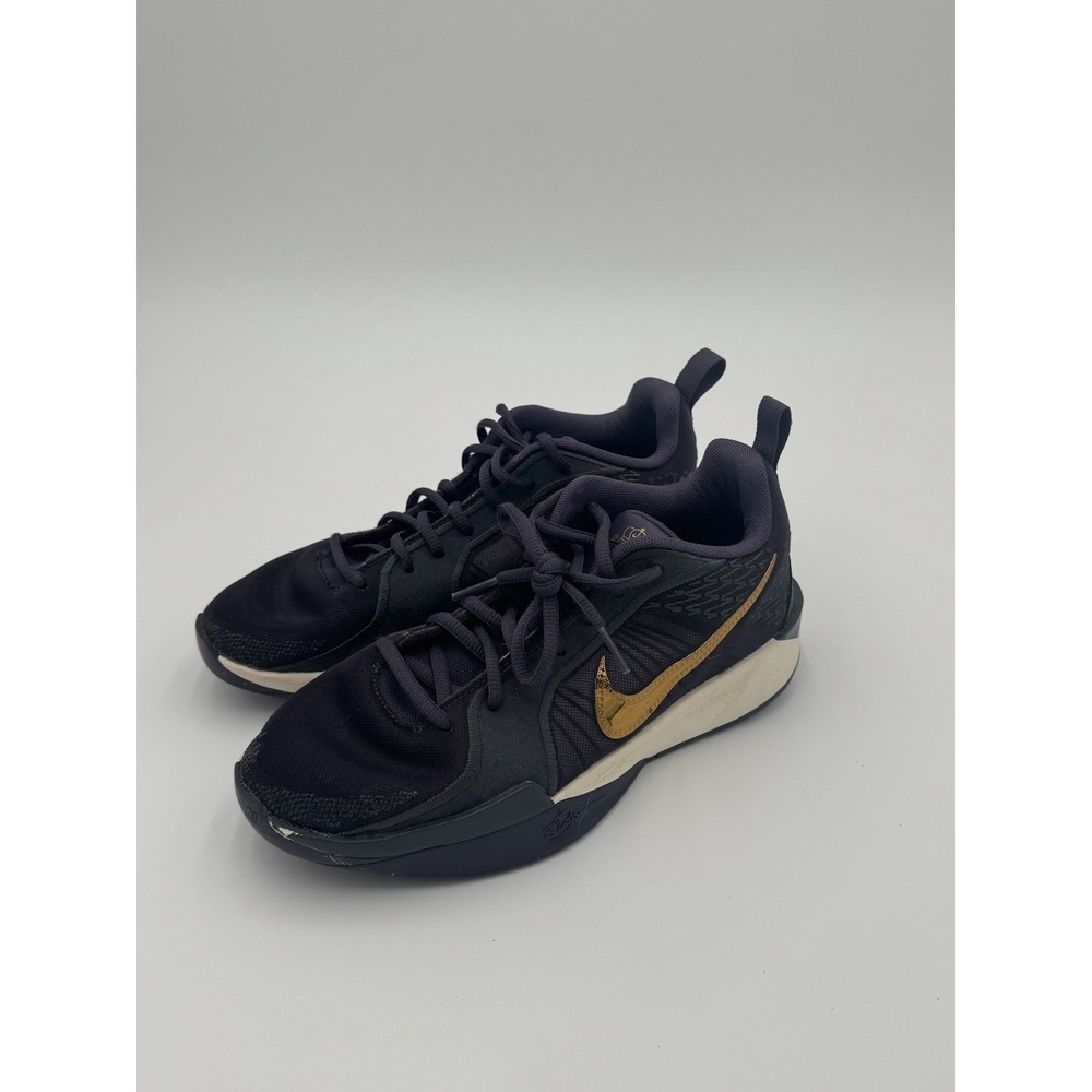 Nike Sabrina 2 KC GS Kid US 6 Basketball Shoes Dark Raisin Metallic Gold Sneaker